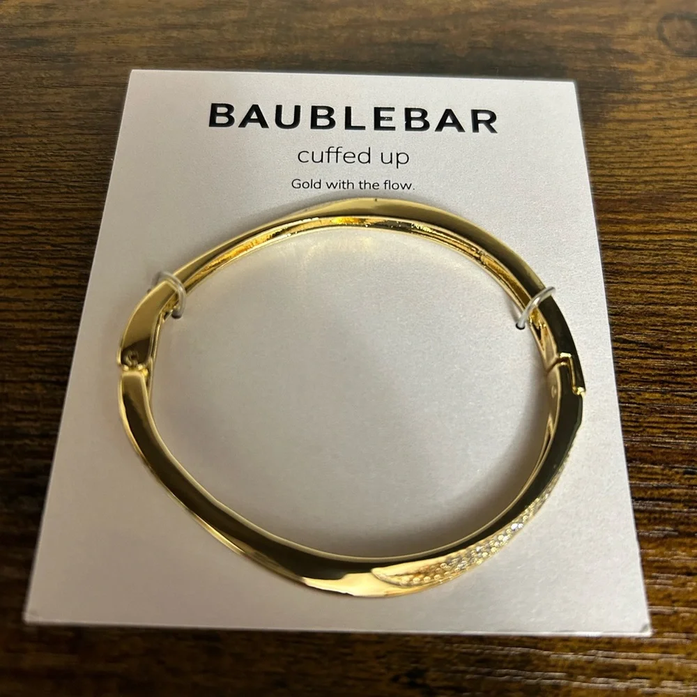 BaubleBar Gold Cuff Bracelet
